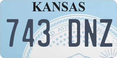 KS license plate 743DNZ