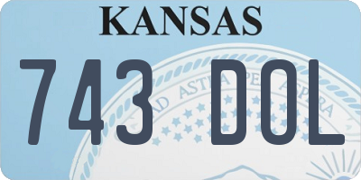 KS license plate 743DOL