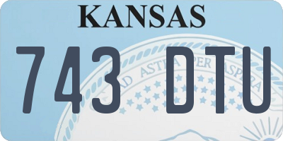 KS license plate 743DTU