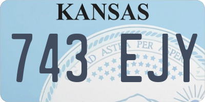 KS license plate 743EJY