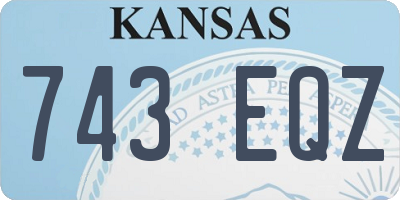 KS license plate 743EQZ