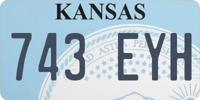 KS license plate 743EYH