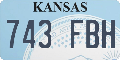 KS license plate 743FBH