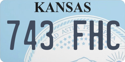 KS license plate 743FHC