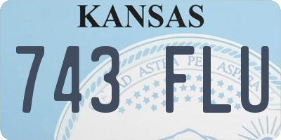 KS license plate 743FLU