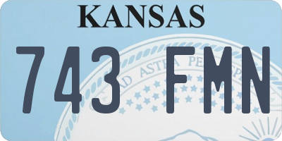 KS license plate 743FMN