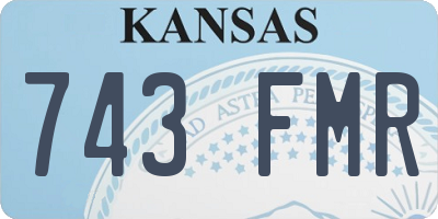 KS license plate 743FMR