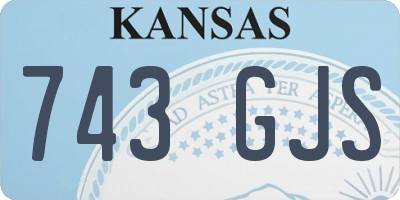 KS license plate 743GJS