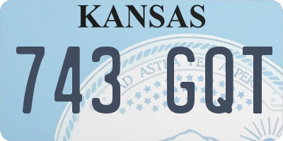 KS license plate 743GQT