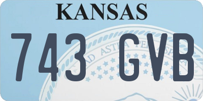 KS license plate 743GVB