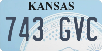 KS license plate 743GVC