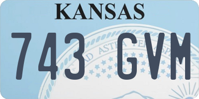 KS license plate 743GVM