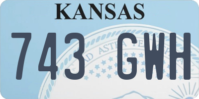 KS license plate 743GWH