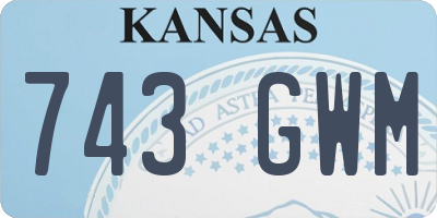KS license plate 743GWM