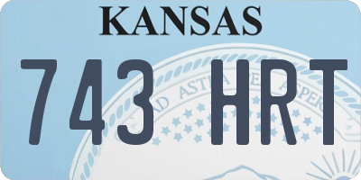 KS license plate 743HRT