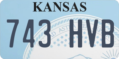 KS license plate 743HVB