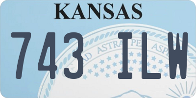 KS license plate 743ILW
