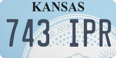 KS license plate 743IPR