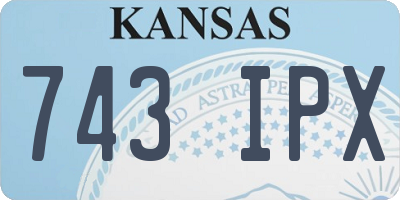 KS license plate 743IPX