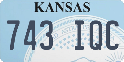 KS license plate 743IQC