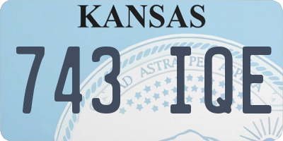 KS license plate 743IQE