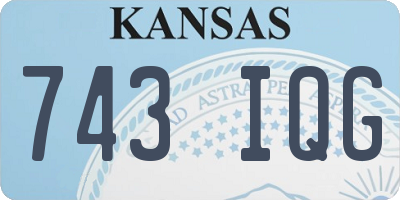 KS license plate 743IQG