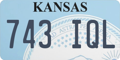 KS license plate 743IQL