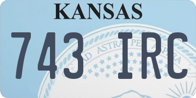 KS license plate 743IRC