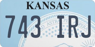 KS license plate 743IRJ