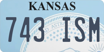 KS license plate 743ISM