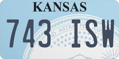KS license plate 743ISW