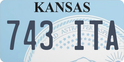 KS license plate 743ITA