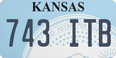 KS license plate 743ITB