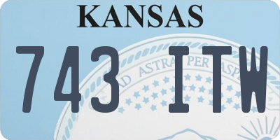 KS license plate 743ITW