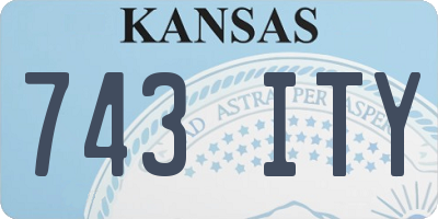 KS license plate 743ITY