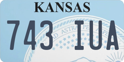 KS license plate 743IUA