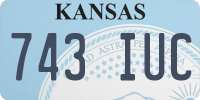 KS license plate 743IUC