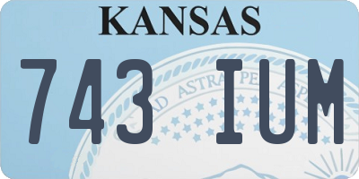 KS license plate 743IUM