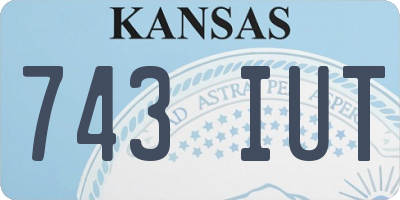 KS license plate 743IUT