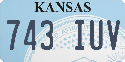 KS license plate 743IUV