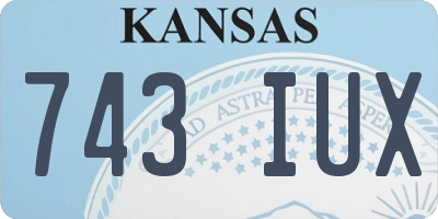 KS license plate 743IUX