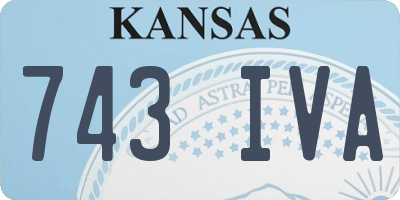 KS license plate 743IVA