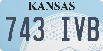 KS license plate 743IVB