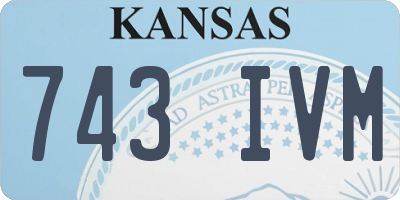 KS license plate 743IVM