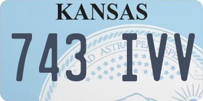 KS license plate 743IVV