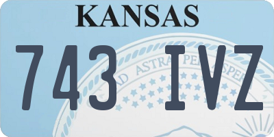 KS license plate 743IVZ