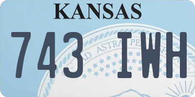 KS license plate 743IWH