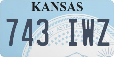 KS license plate 743IWZ