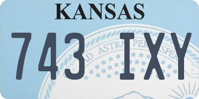 KS license plate 743IXY
