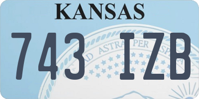 KS license plate 743IZB